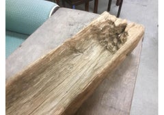 Primitive Antique Carved Wood Bowl with Wabi Sabi Style