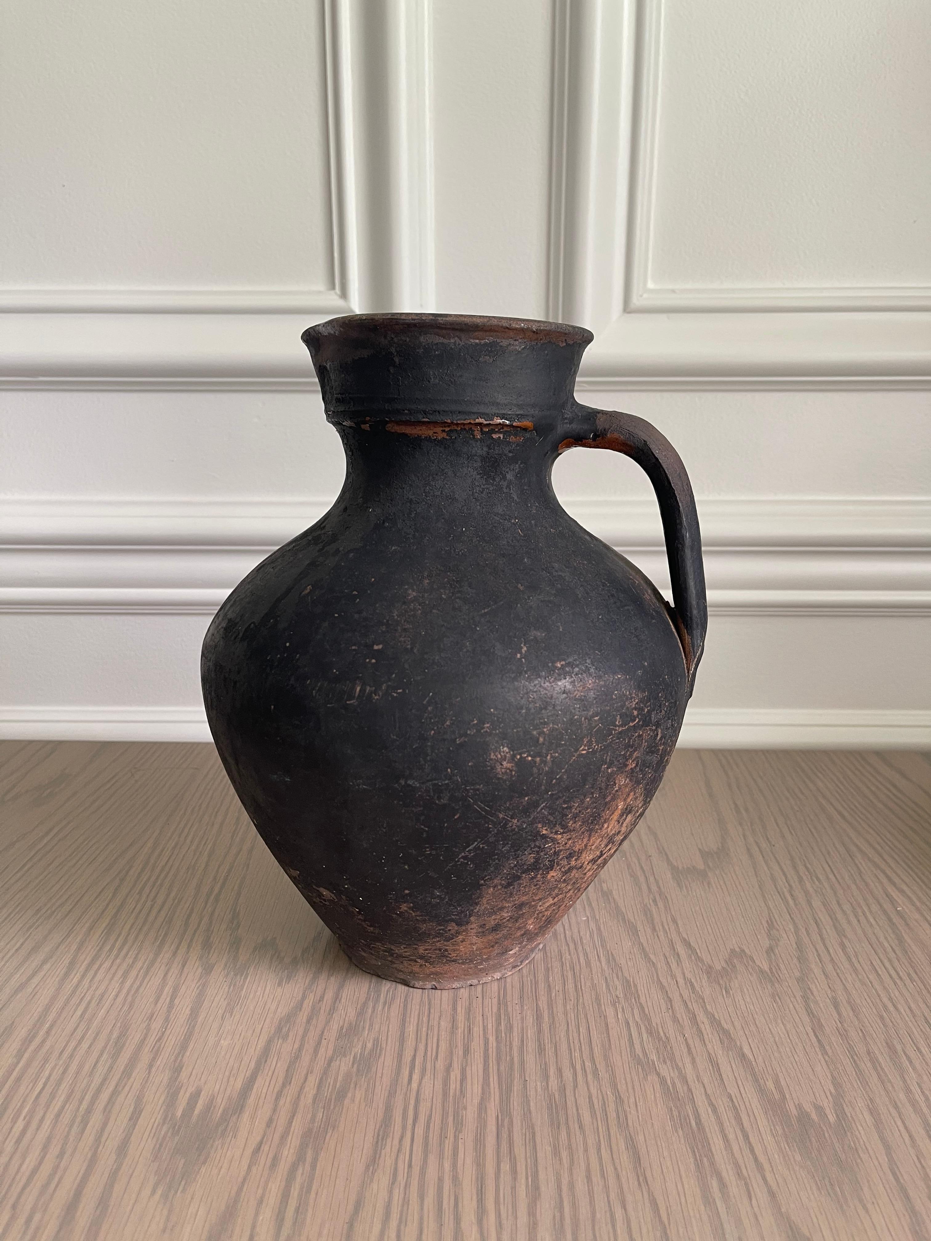 Unglazed Rustic Antique Clay Vessel
