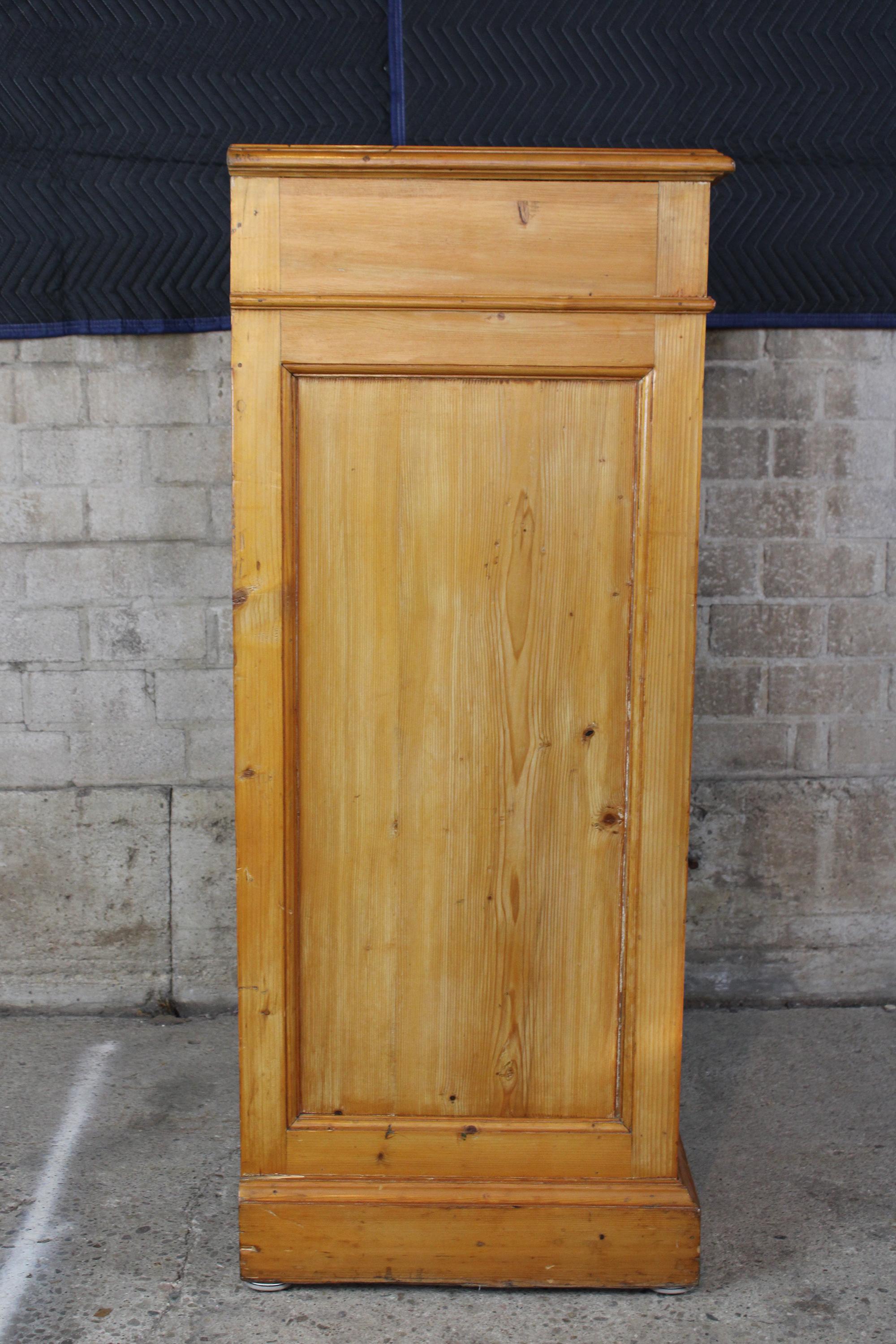 Primitive Antique English Pine Tallboy Chest of Drawers Farmhouse Tallboy Dresse 2