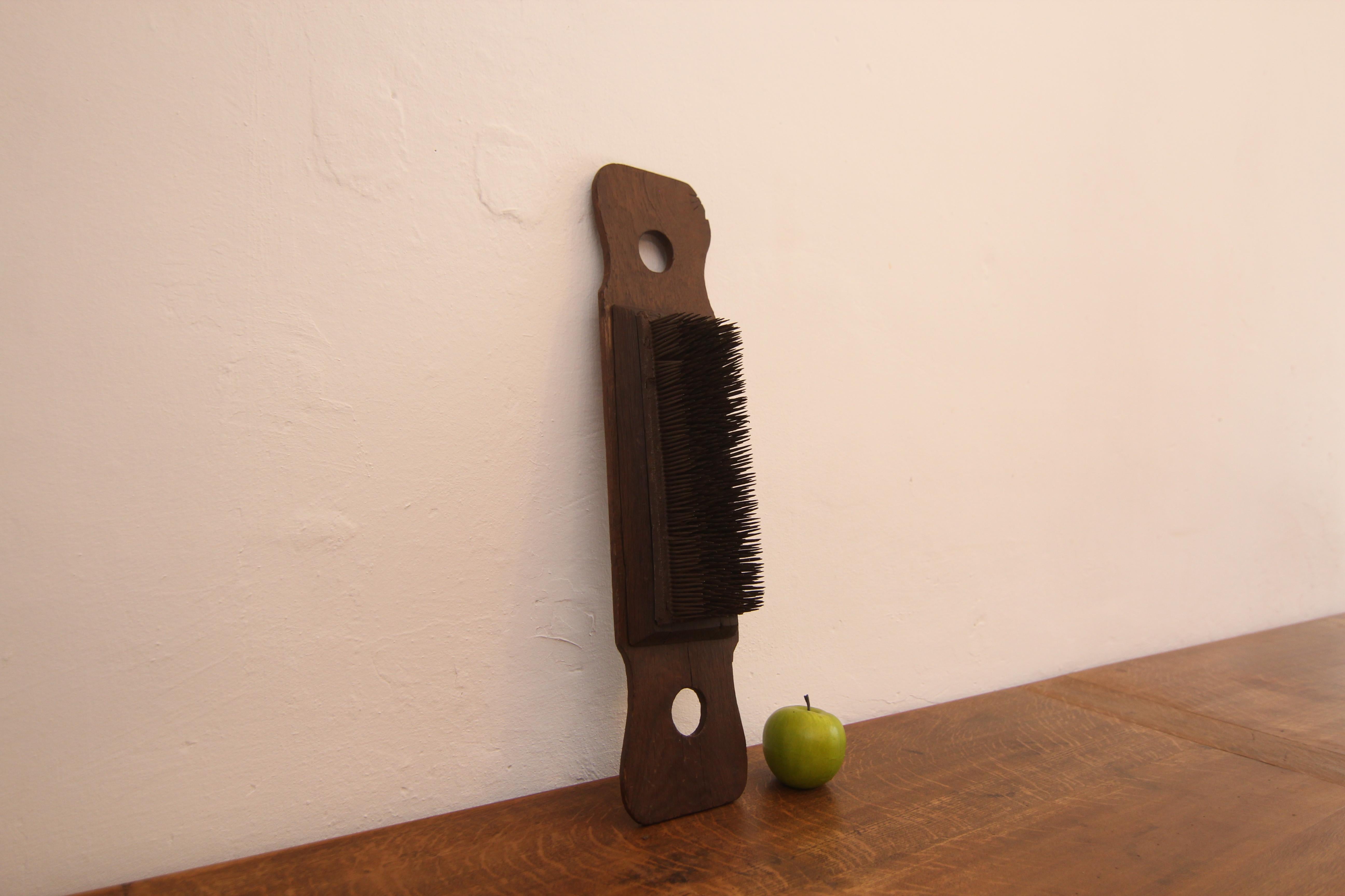 Primitive Antique Flax Comb For Sale 7