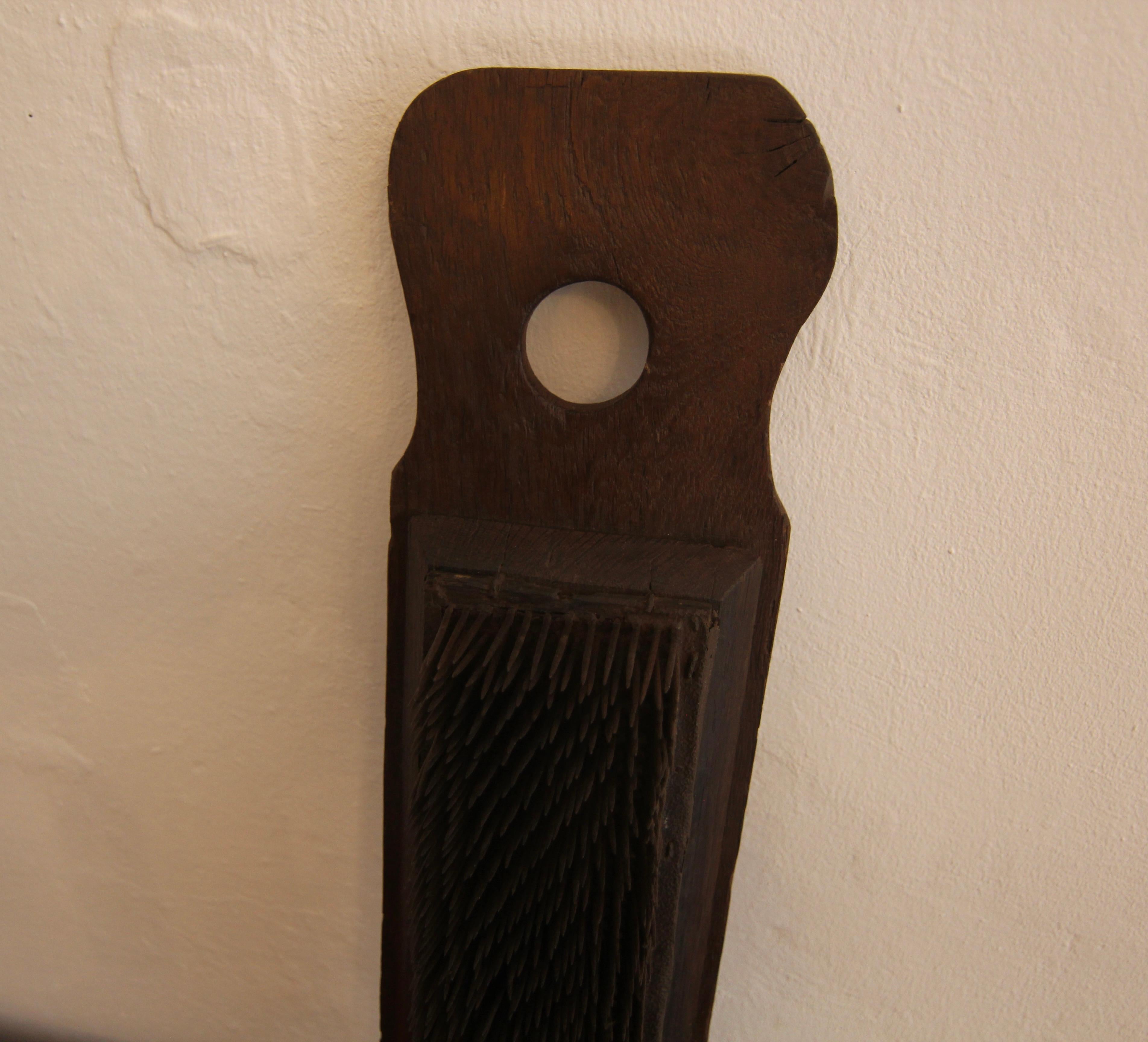 Primitive Antique Flax Comb For Sale 8