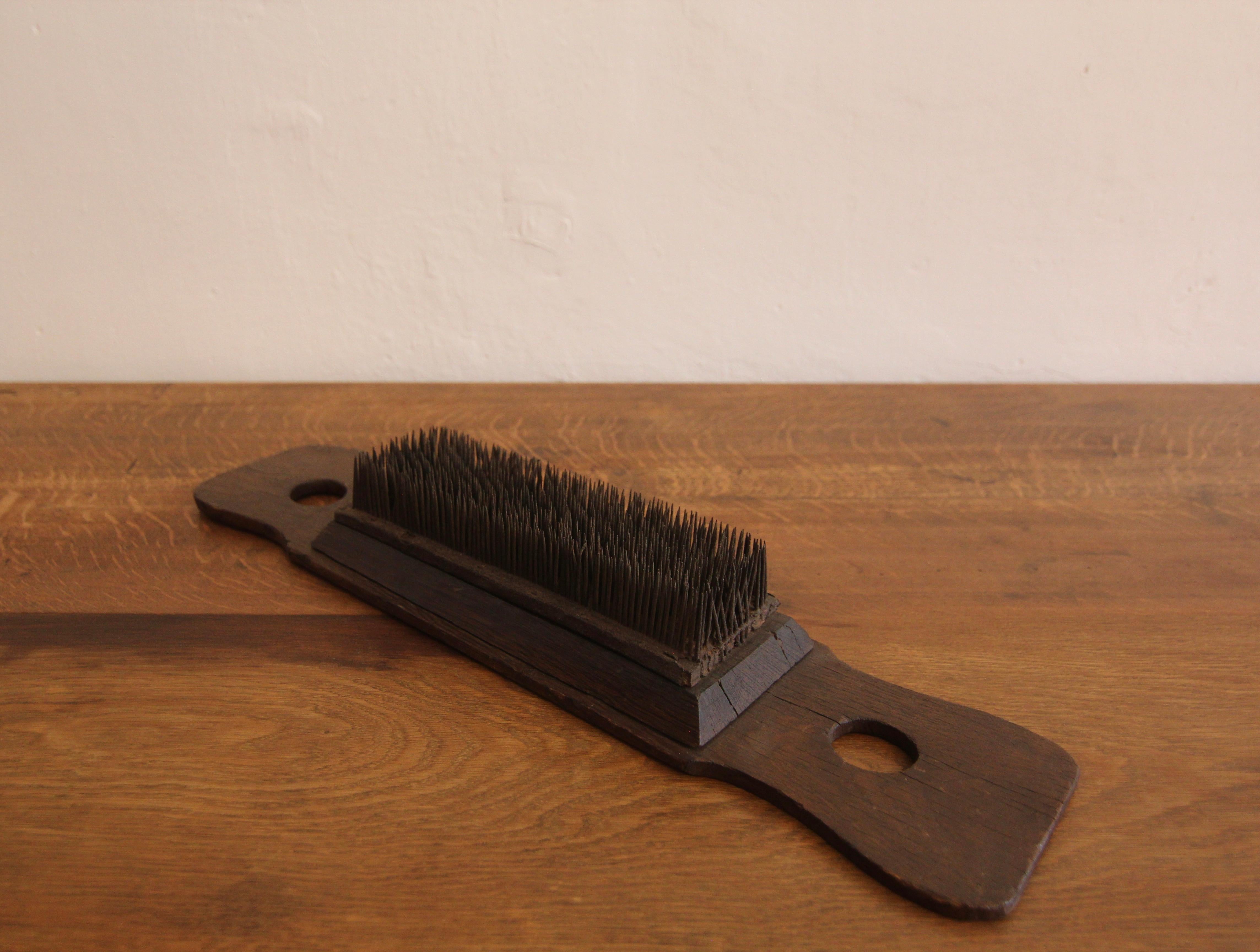 Primitive Antique Flax Comb For Sale 1