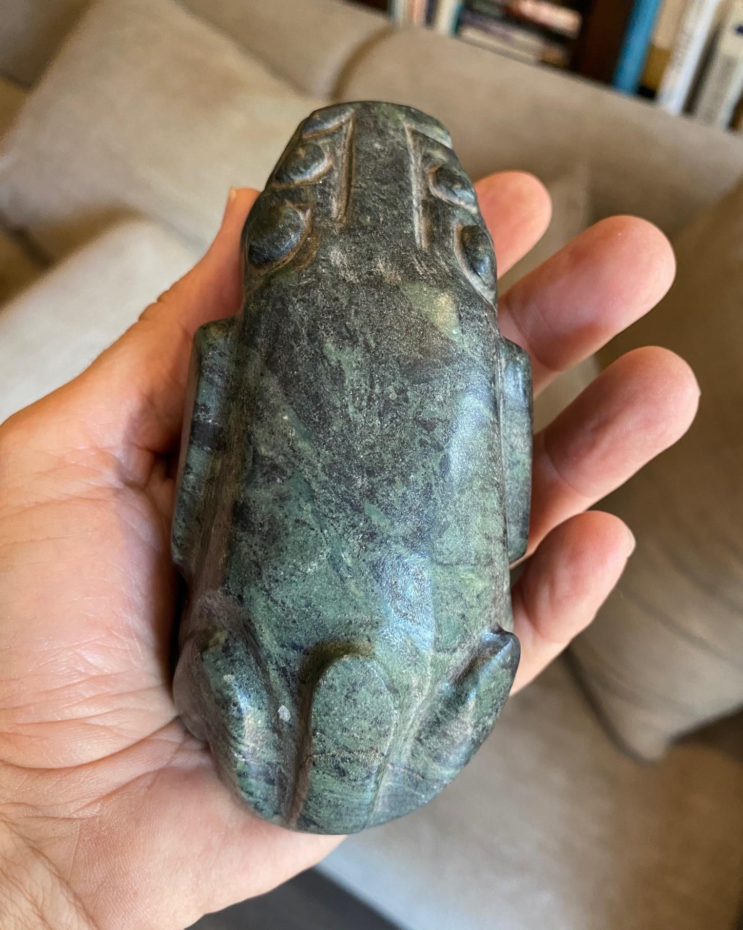 Primitive Antique Native American Indigenous Stone Effigy Creature Sculpture For Sale 7