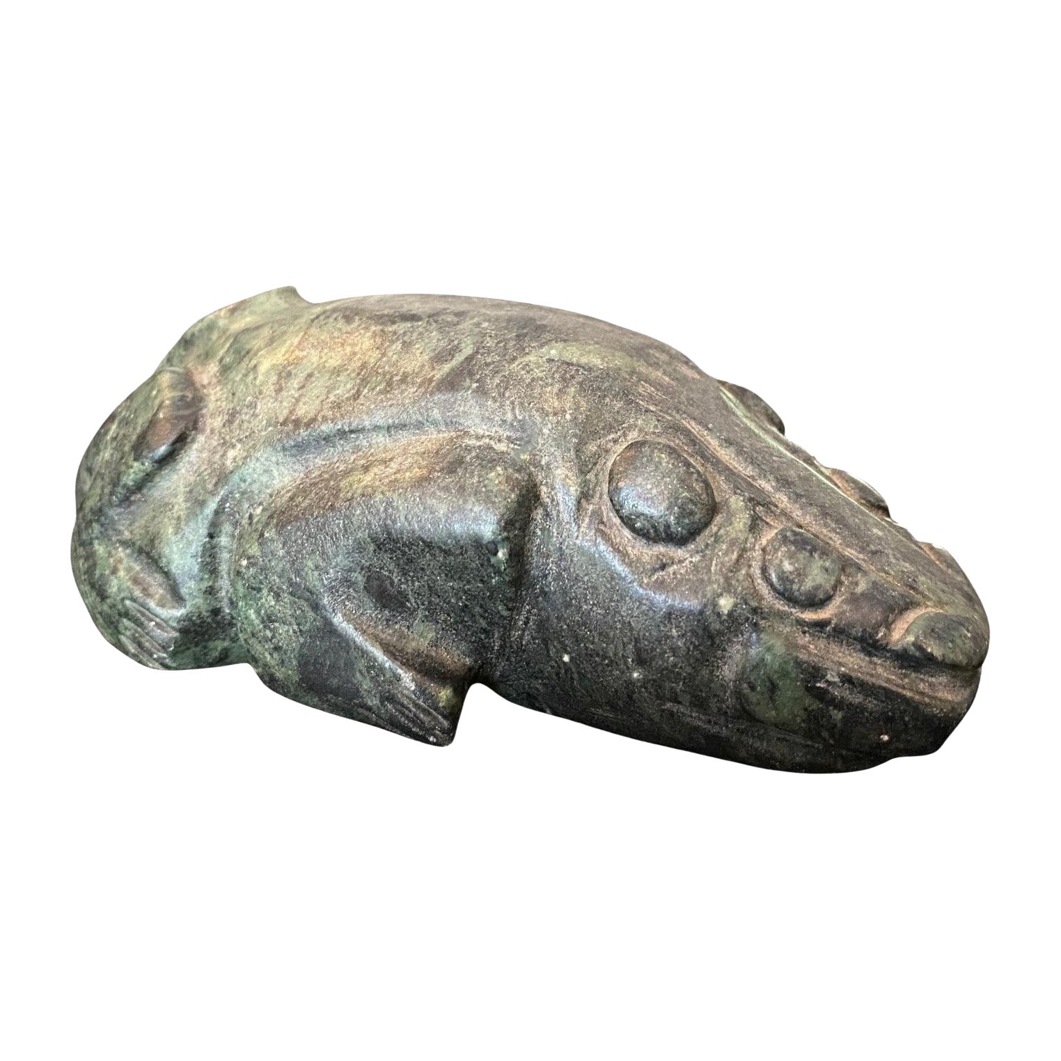 Primitive Antique Native American Indigenous Stone Effigy Creature Sculpture