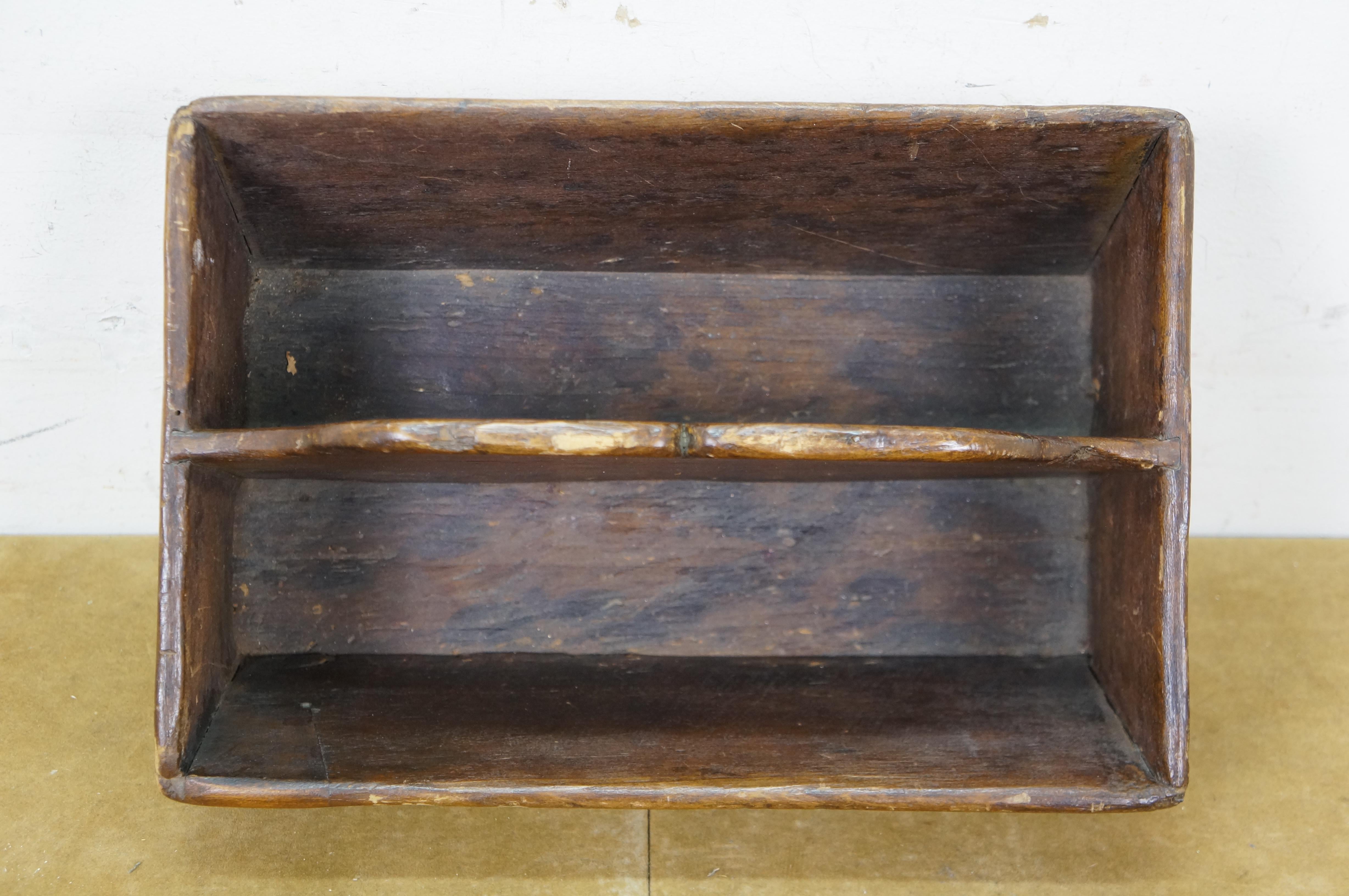 Vassoio portaposate con coda di rondine in Oak Oak, vassoio portacoltelli, cassetta degli attrezzi, 13