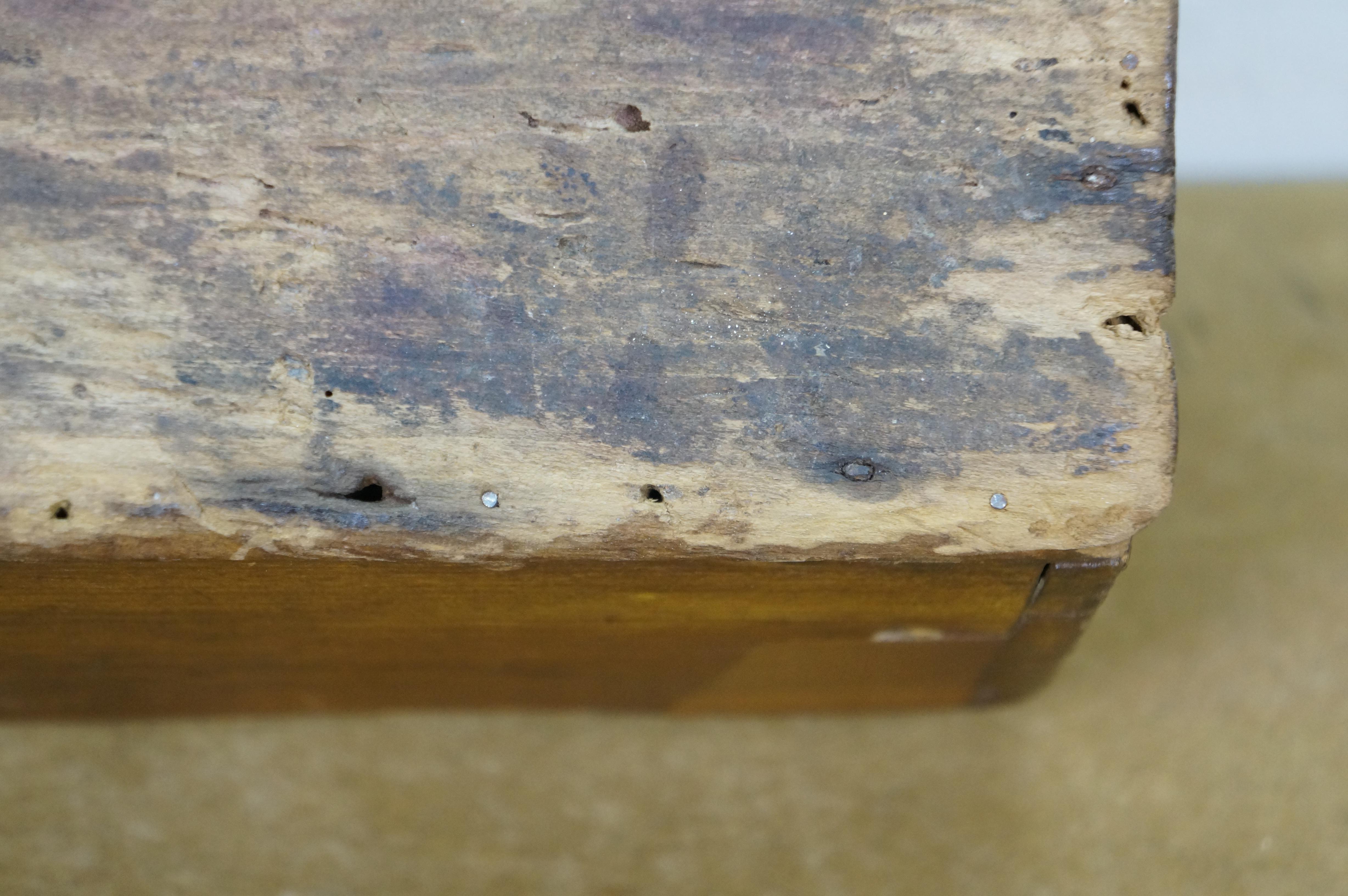 Vassoio portaposate con coda di rondine in Oak Oak, vassoio portacoltelli, cassetta degli attrezzi, 13