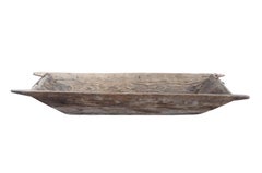 Primitivo Antiguo Roble Farmhouse Dough Bowl Bin Trough Trencher Treenware 53" (en inglés)