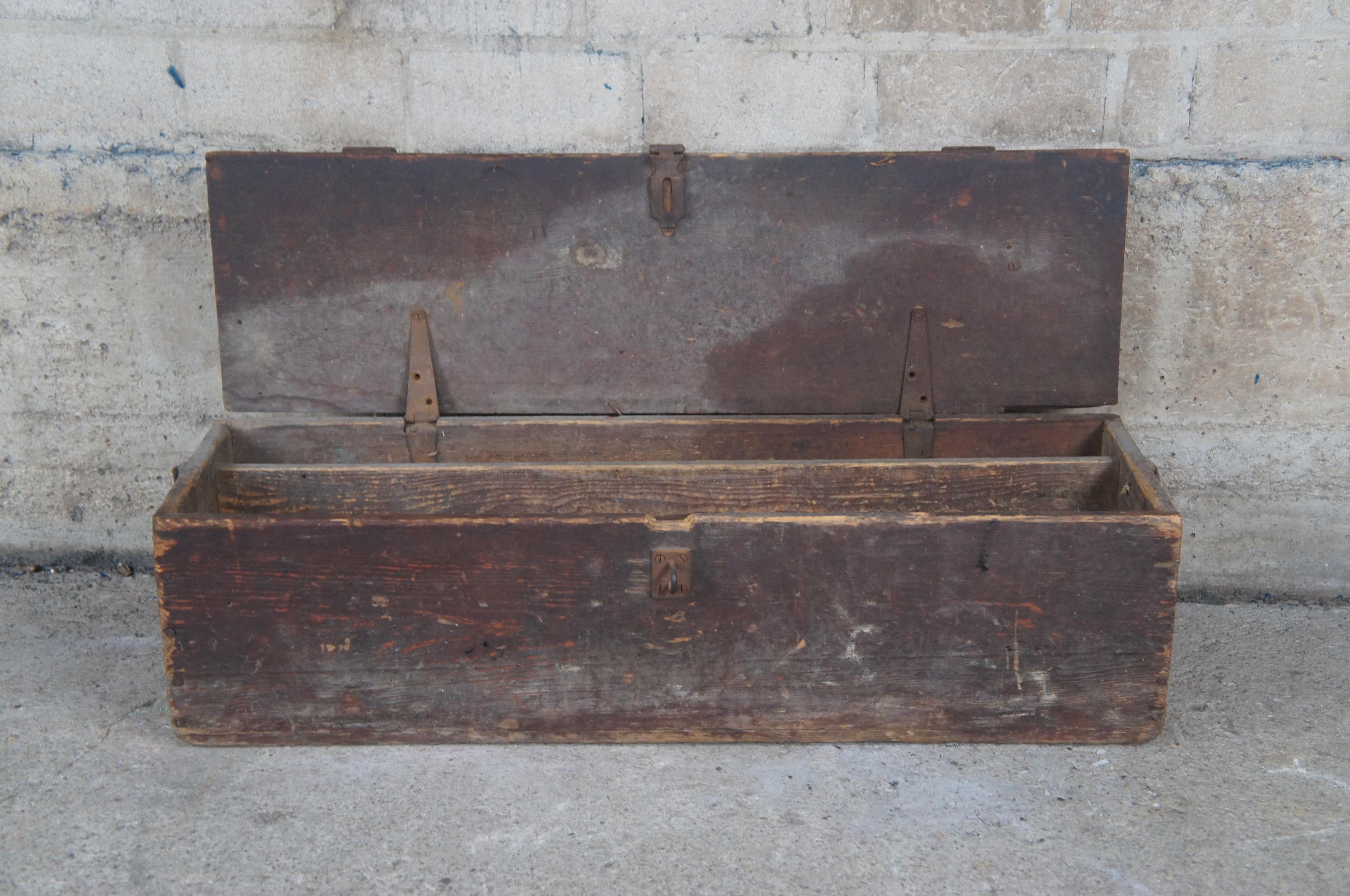 wooden tool box antique