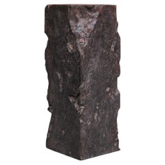 Primitive Antique Solid Wood Display Pedestal