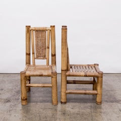 Primitive Bamboo Shoot Side Chairs