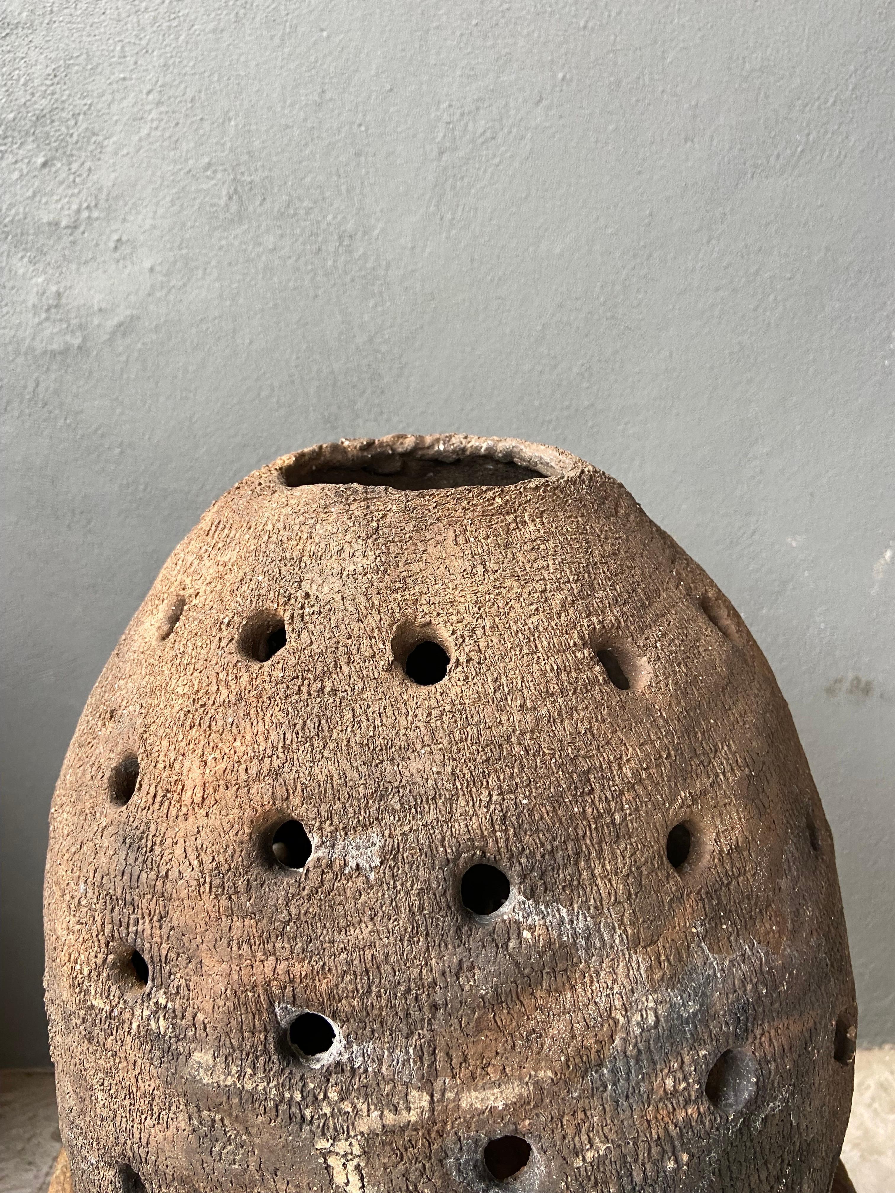 Primitive Beehive Terracotta Heater From Mexico, Circa 1950´s 1