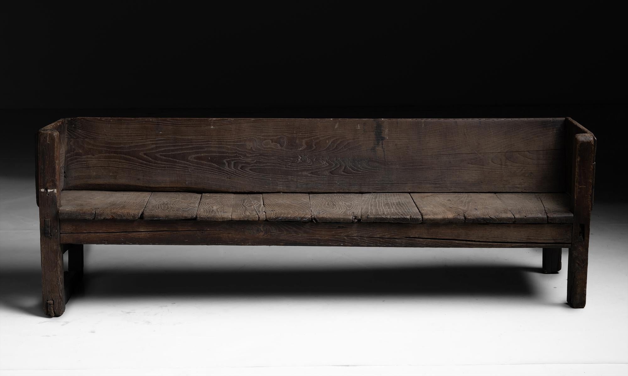 Primitive Bench, Spain circa 1780 In Good Condition In Culver City, CA