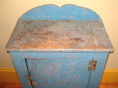 Rustic Blue 1 Door Cupboard Rustic Farm House Pine Cabinet