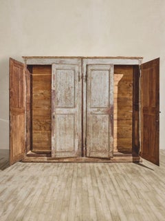 Primitive Blue Double Cabinet