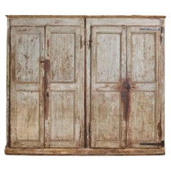 Primitive Blue Double Cabinet