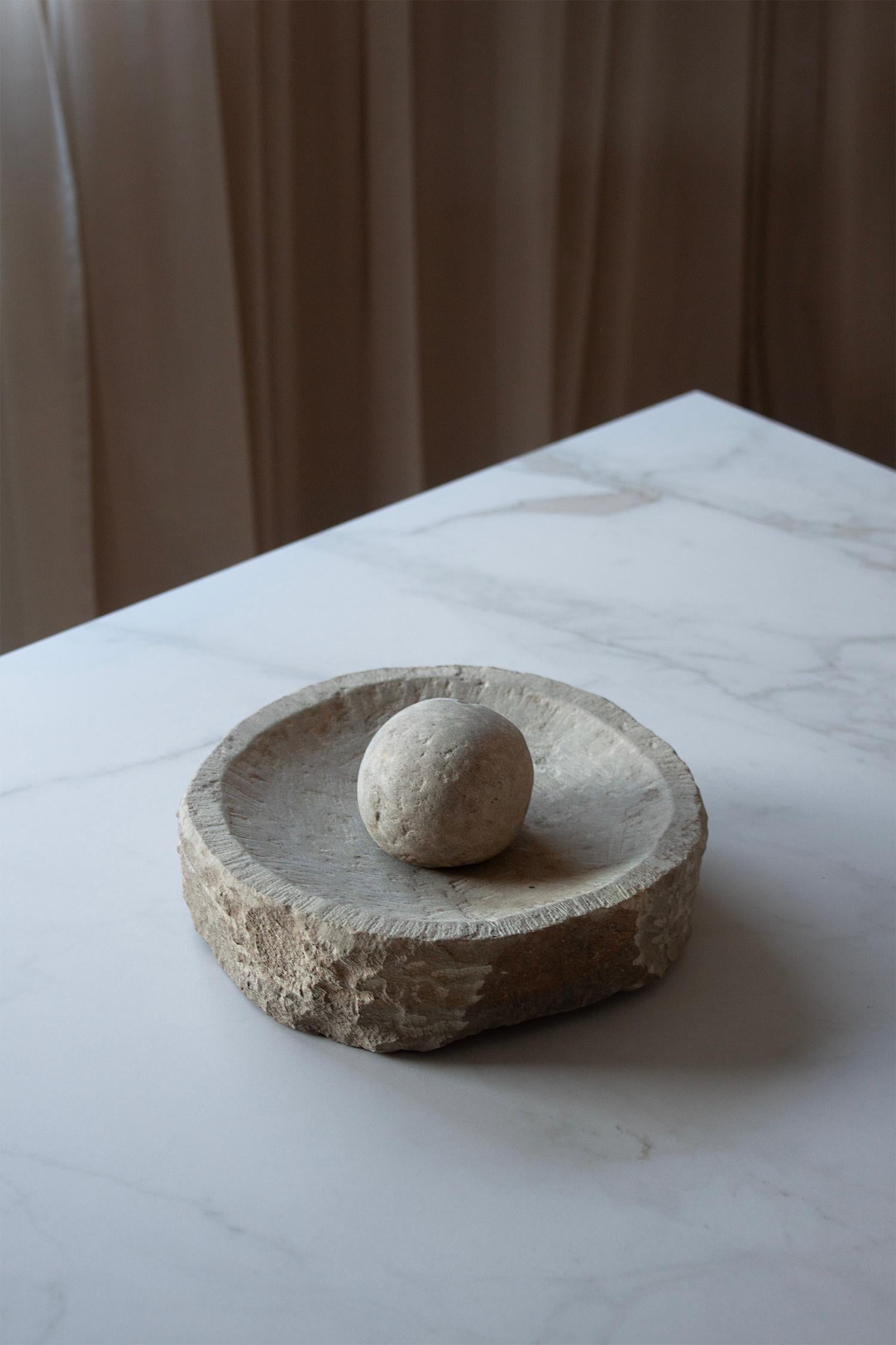 20th Century Primitive Bolivian Hand Carved Stone Grinder