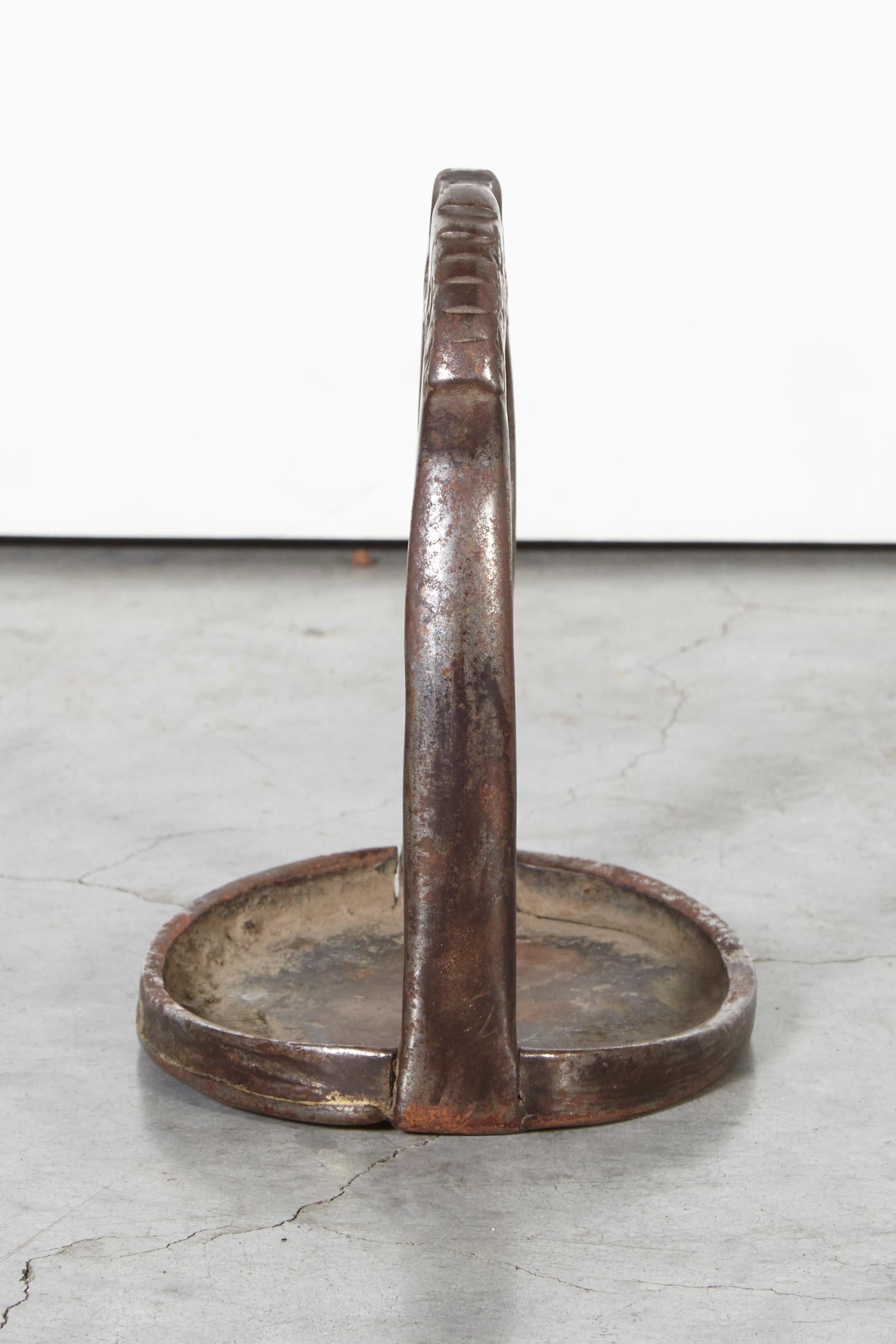 19th Century Primitive Bronze Tibetan Stirrup