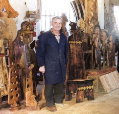 Primitive Brutalskulptur von Luciano Bertolotto, 1997