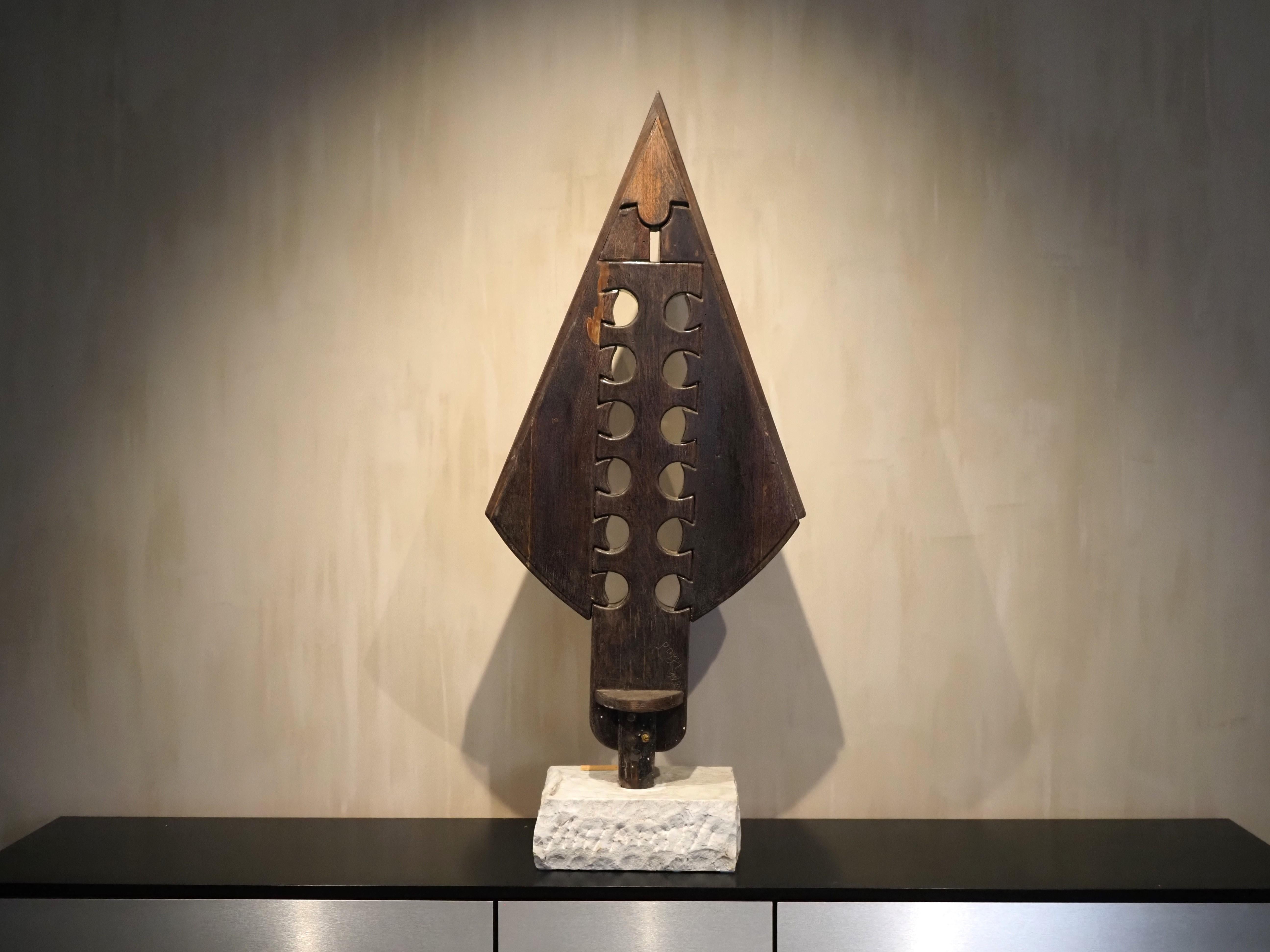 Fine XX secolo Scultura primitiva brut di Luciano Bertolotto, 1997 in vendita