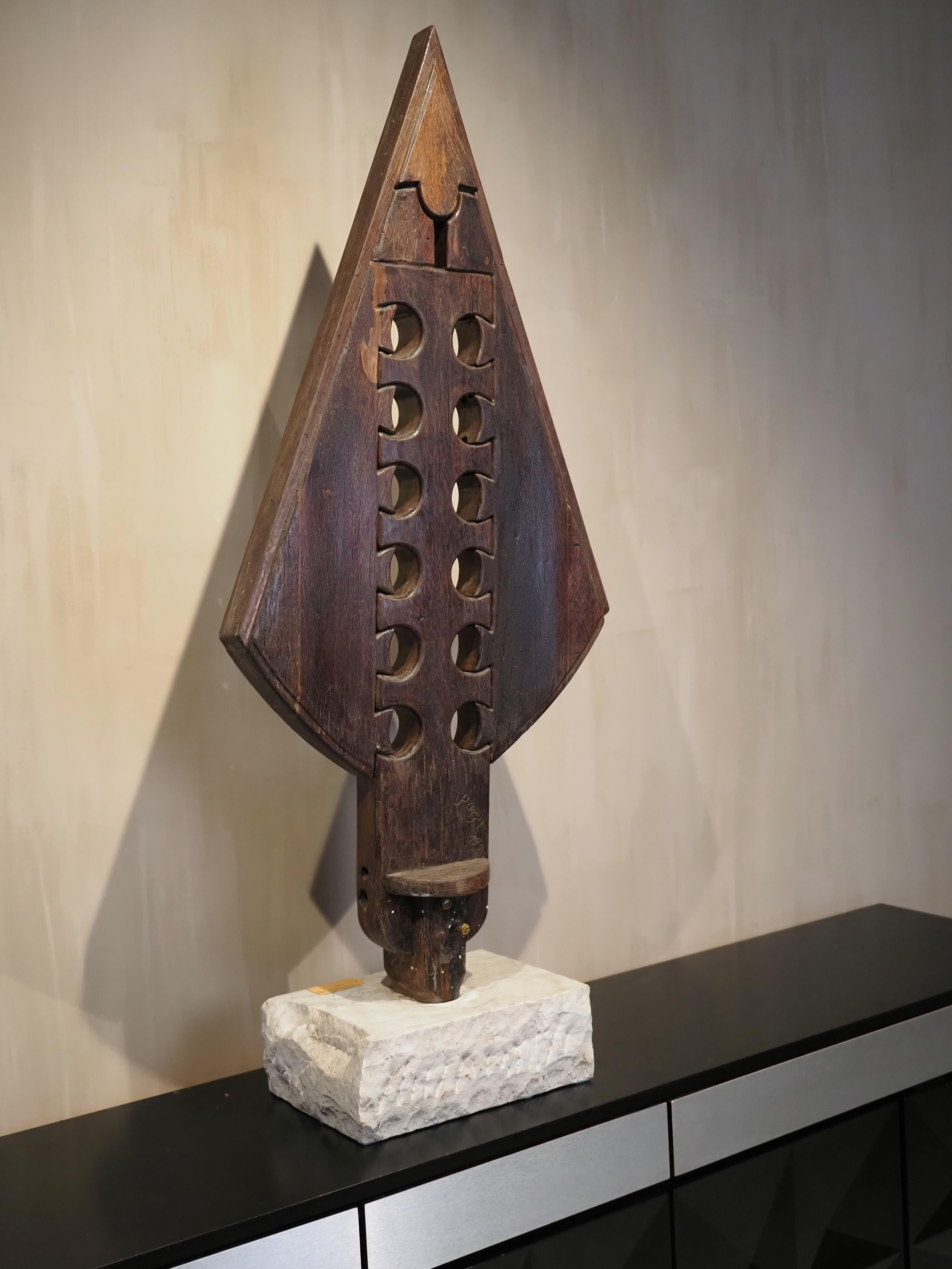 Scultura primitiva brut di Luciano Bertolotto, 1997 in vendita 1