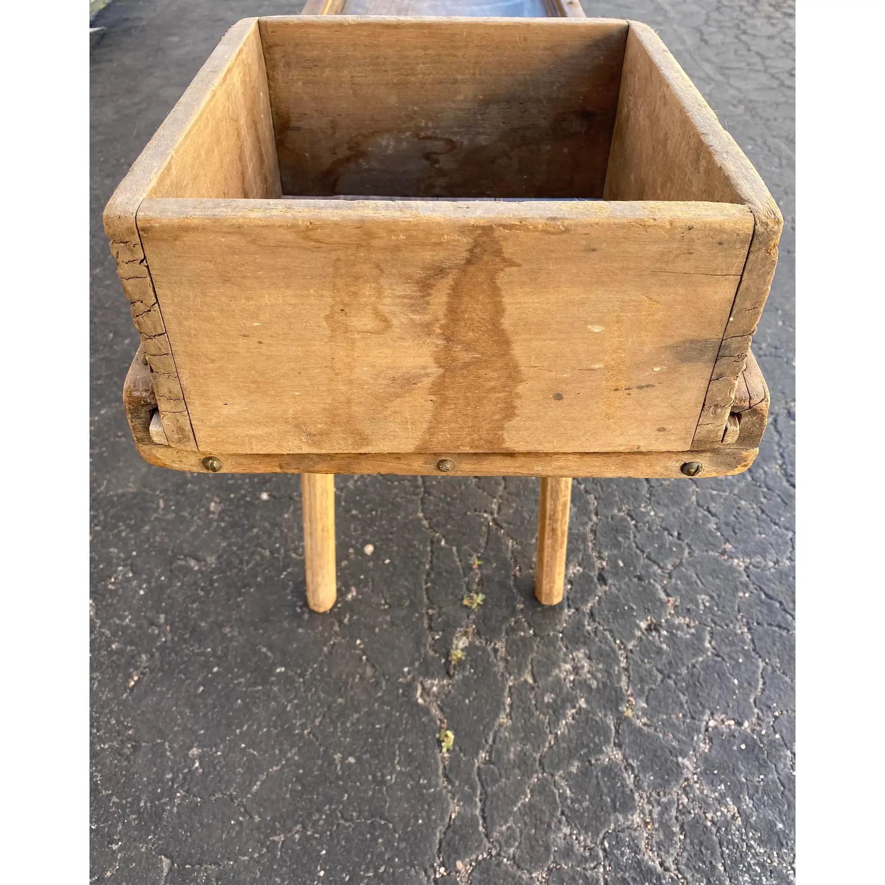 19th Century Primitive Cabage Cutter Coffee Table For Sale