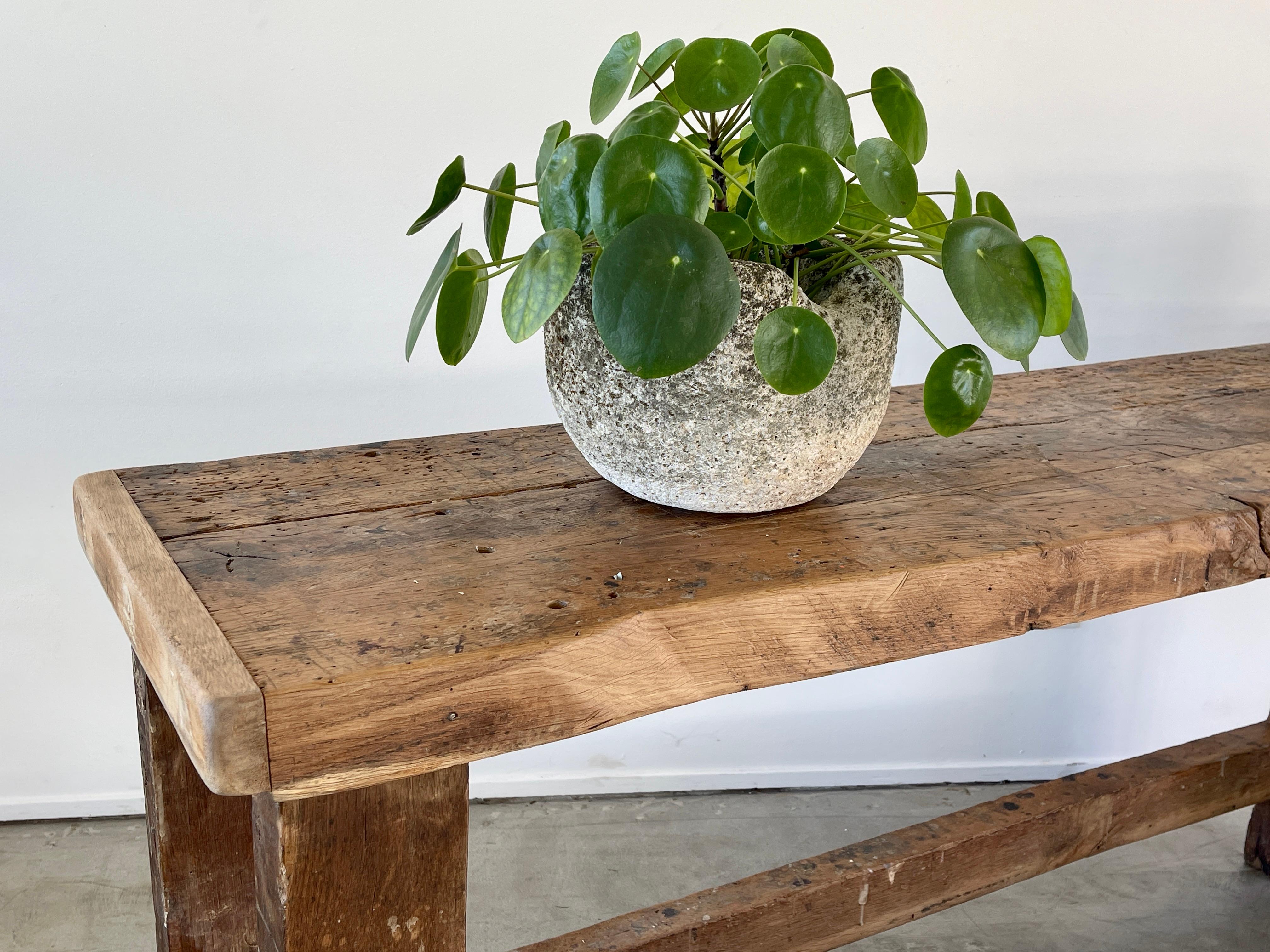 Oak Rustic Carpenter Console