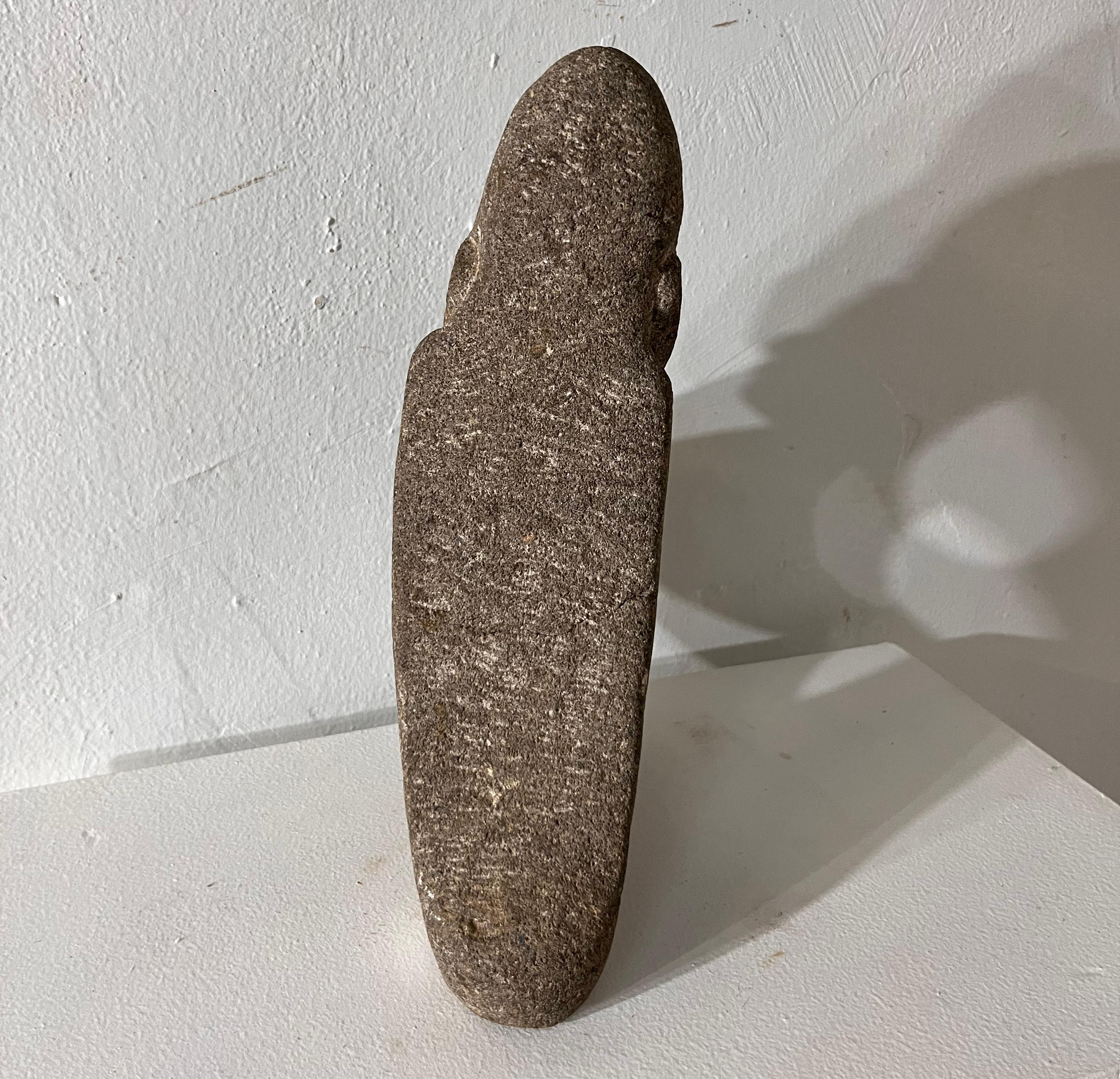 Folk Art Primitive carved sandstone For Sale