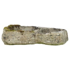 Vaso primitivo in pietra intagliata per fioriere organiche soggette alle intemperie  Bonsai