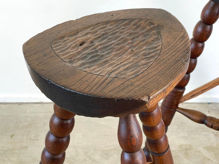 Mid-20th Century Primitive Carved Stools For Sale