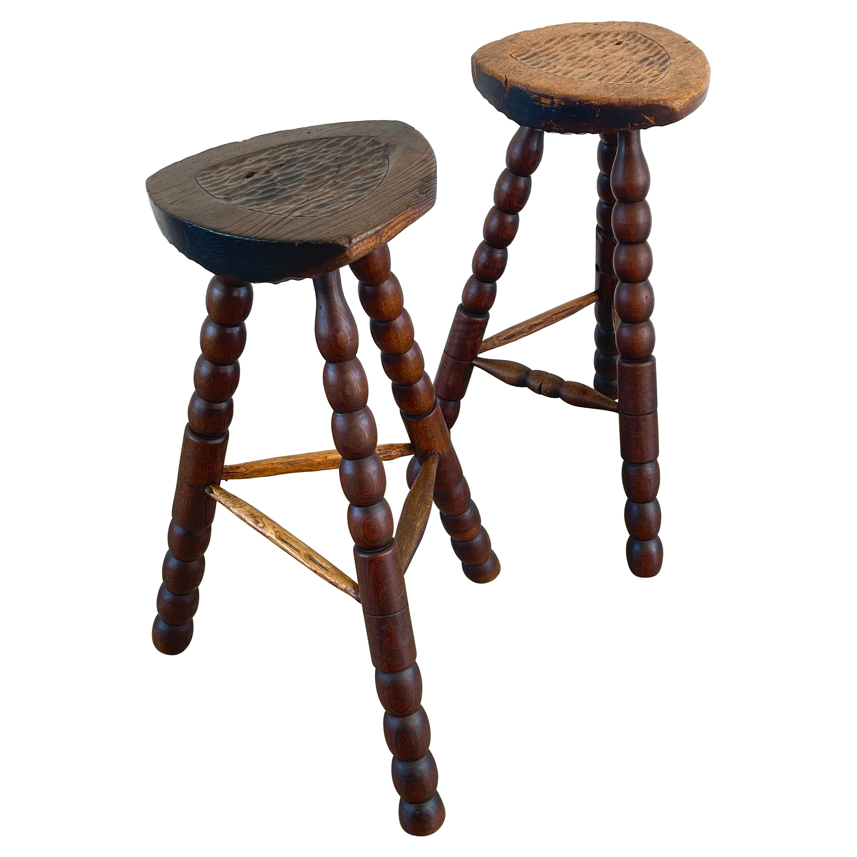 Primitive Carved Stools