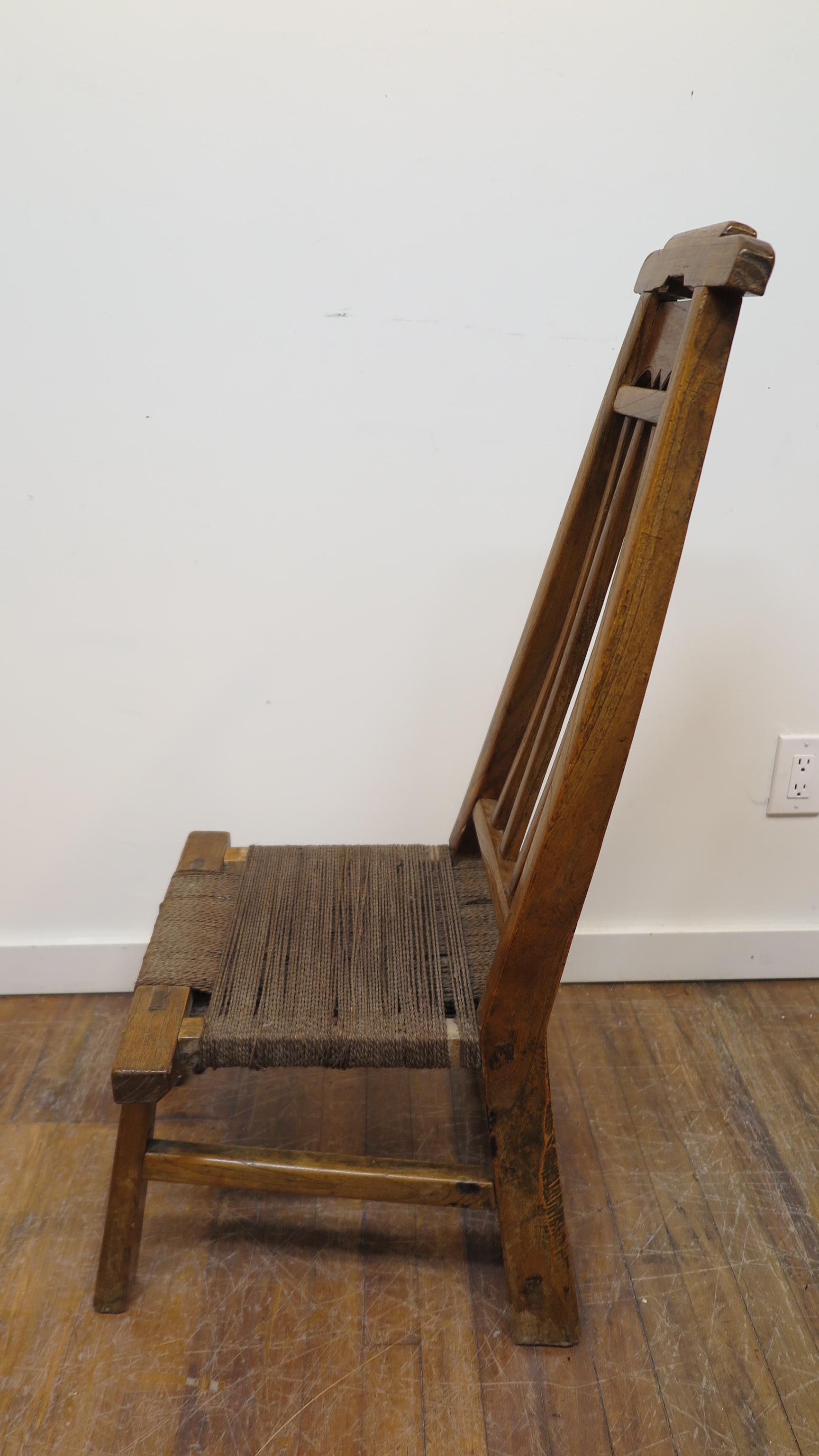 Primitive Chair 19th Century (Spätes 19. Jahrhundert)