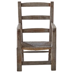Primitive Chair with Rush Seat