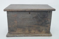Primitive Chinese Elm Trunk  19th Century Rustic Storage Chest