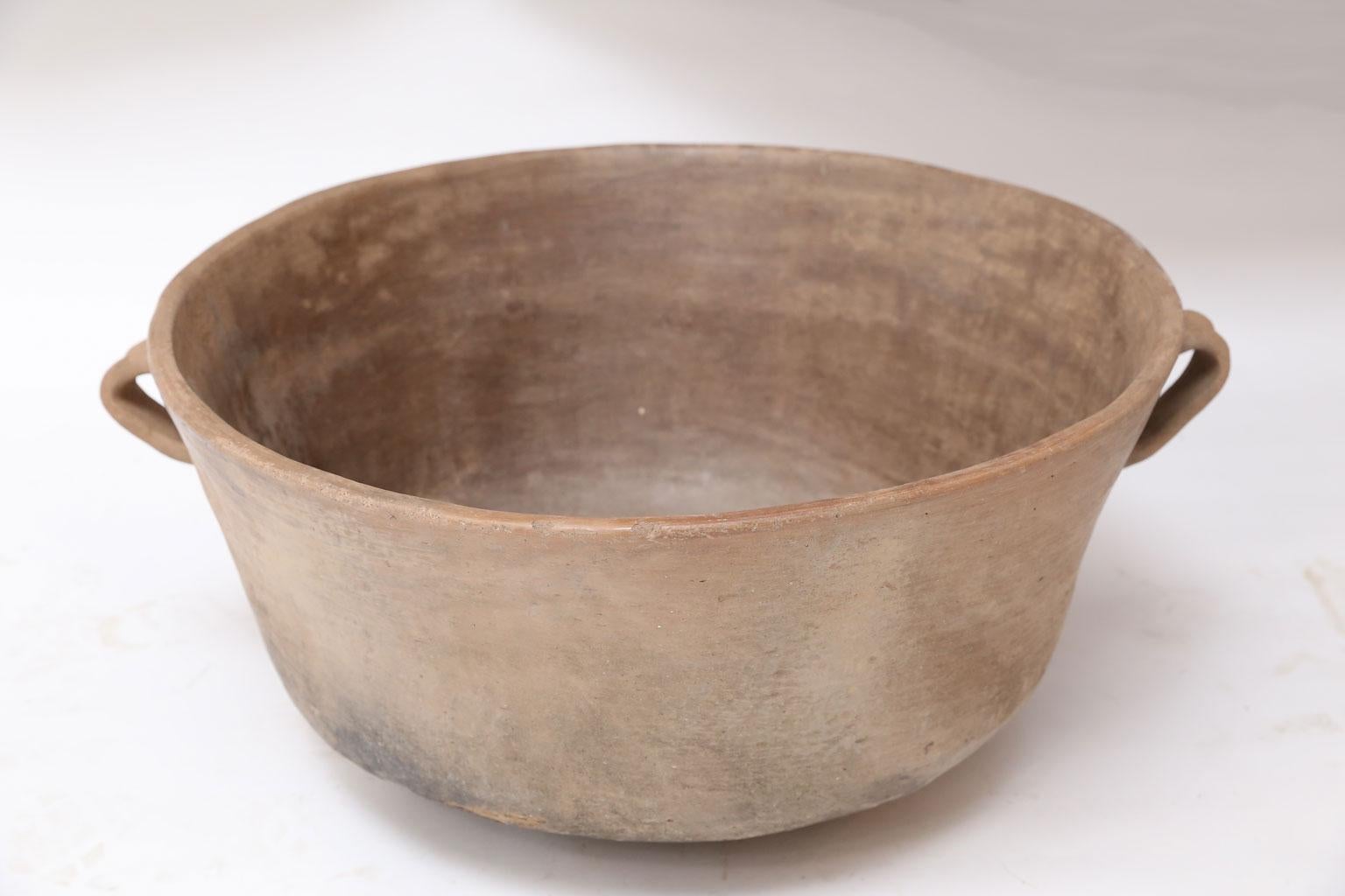 Large Primitive Clay Cooking Bowl 3