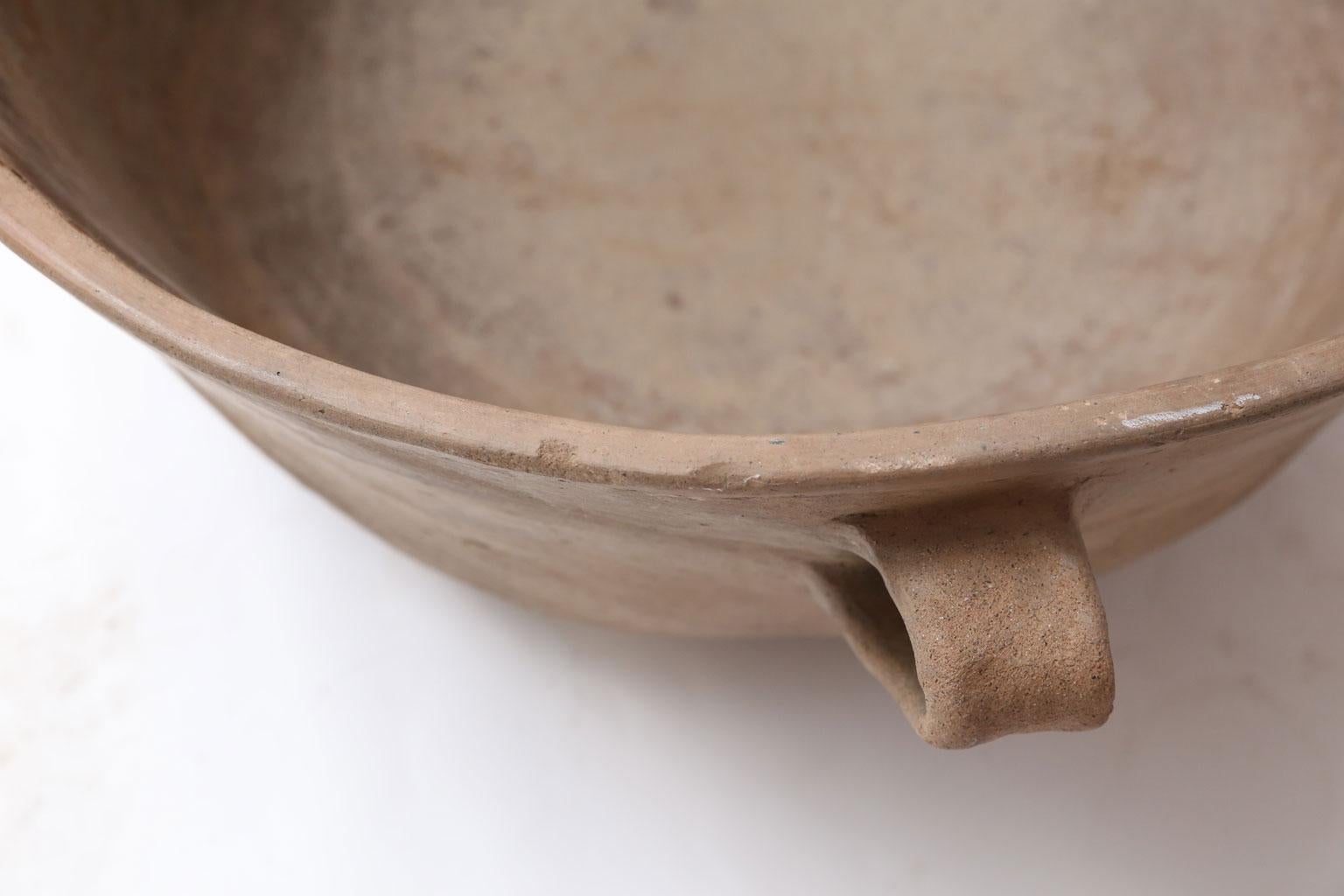 Large Primitive Clay Cooking Bowl 1