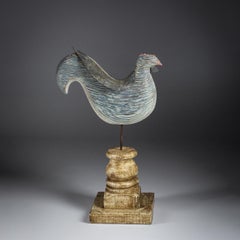 Primitive Cockerel Weathervane Sculpture by Martin Scorey (1961 - 2021)