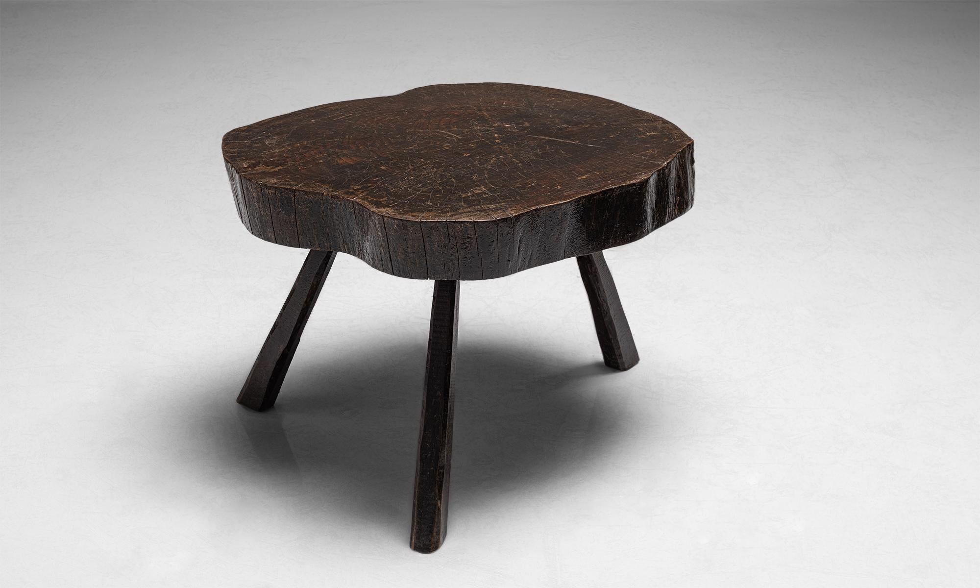 French Primitive Coffee Tables, France, circa 1960