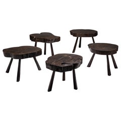 Vintage Primitive Coffee Tables, France, circa 1960