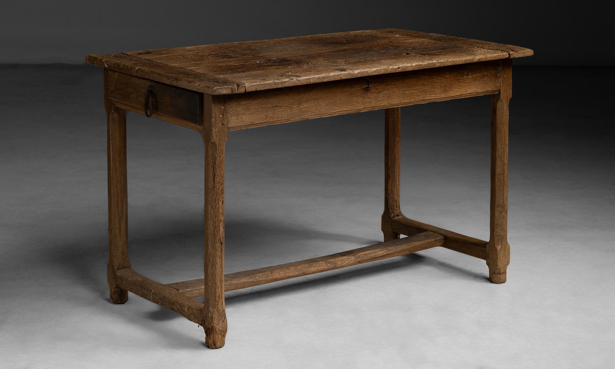Primitive Console / Desk
France, 1790
Composed of oak, with drawer on each end.
42