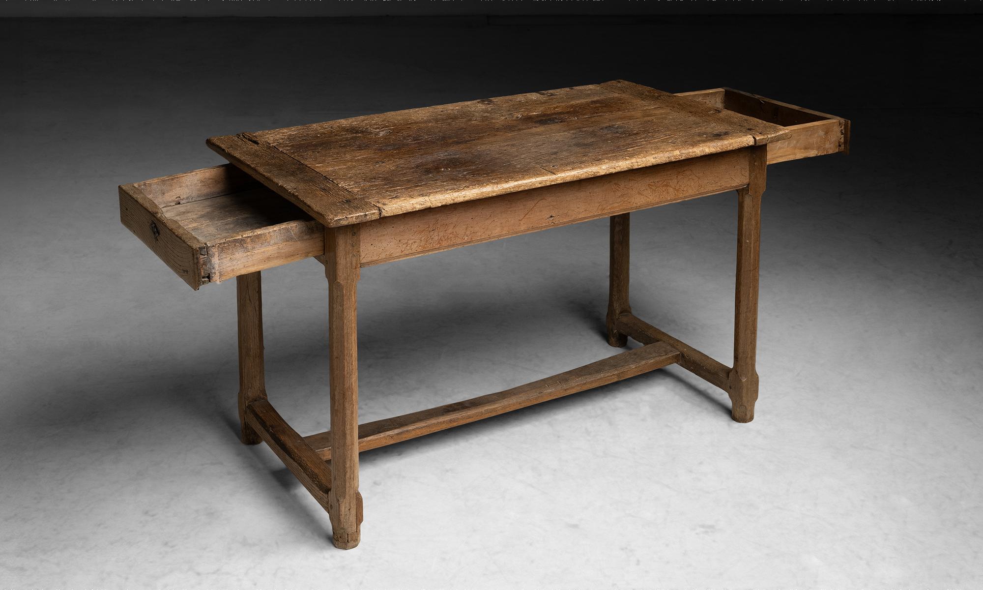 Oak Primitive Console / Desk, France 1790