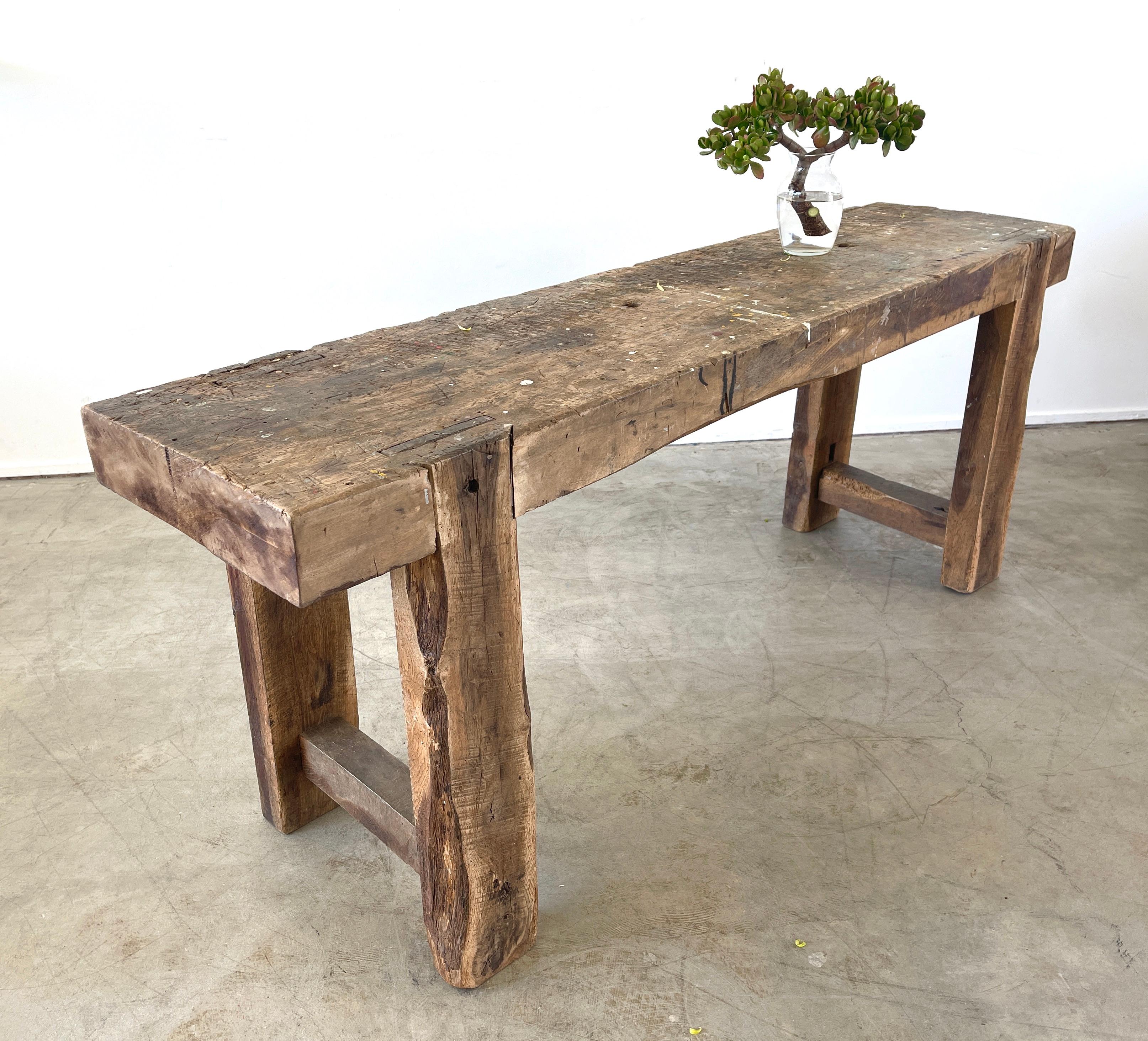 Primitive Console In Good Condition In Beverly Hills, CA