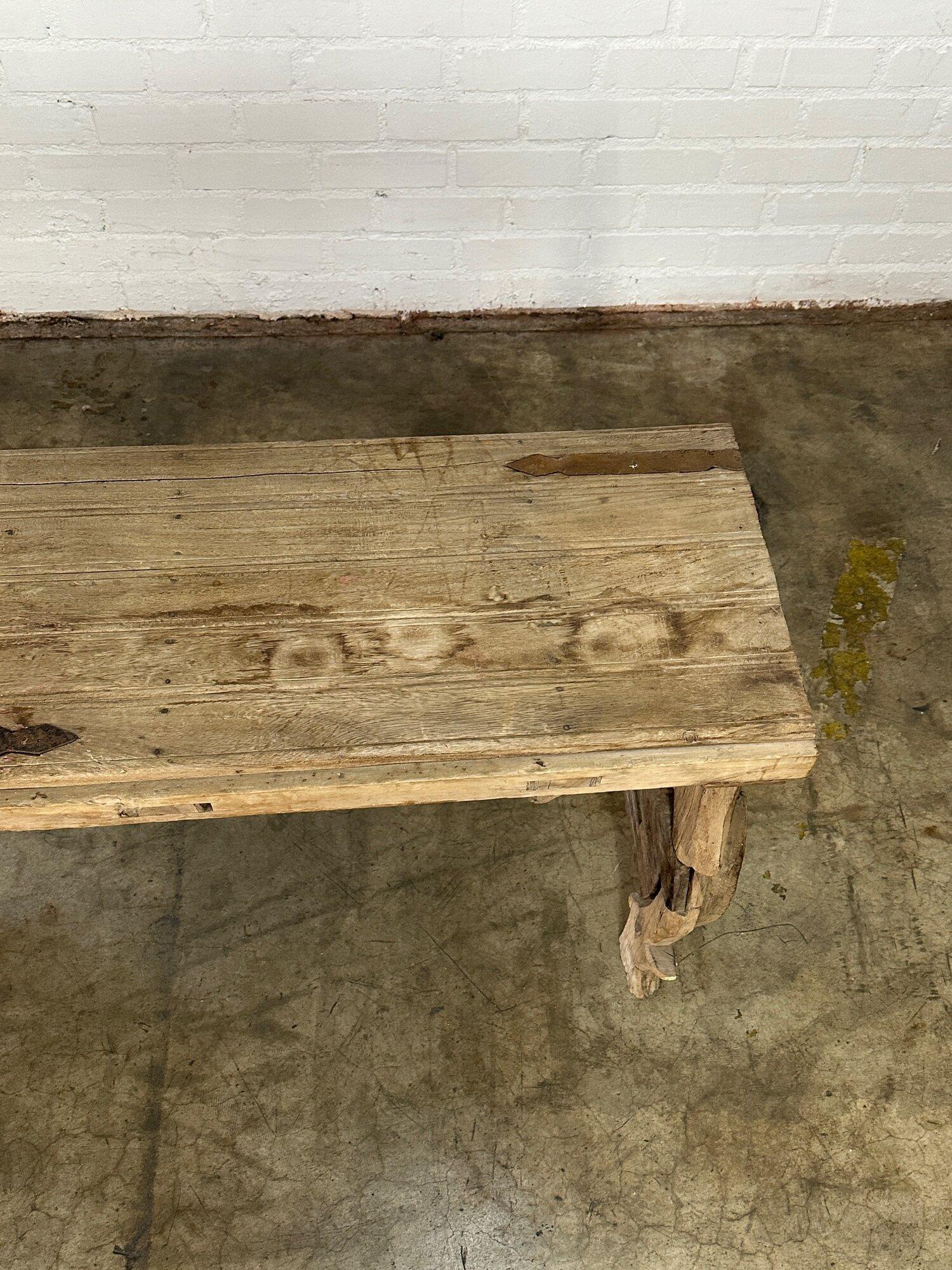 Mid-20th Century Primitive console table For Sale