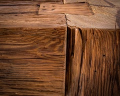Primitive Wood Console Table in the Wabi Sabi Aesthetic