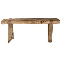 Antique Primitive Console/Workbench, France, circa 1900