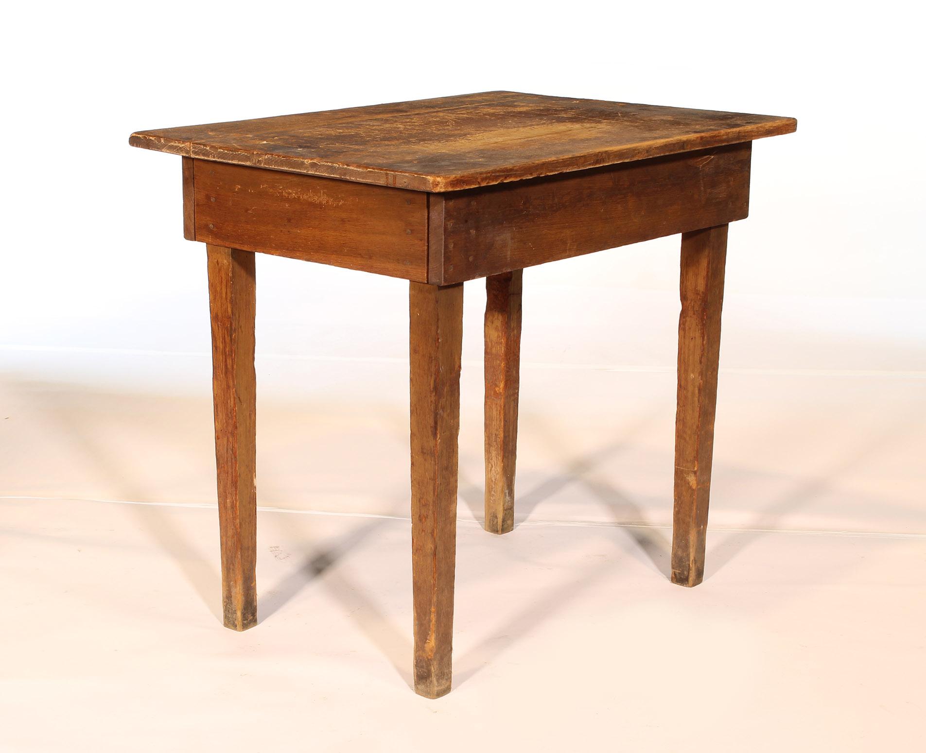 Primitive / Country Style Wooden School Desk / Table 1