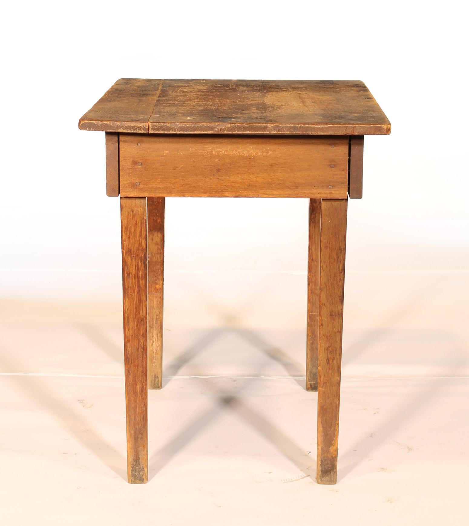 Primitive / Country Style Wooden School Desk / Table 3