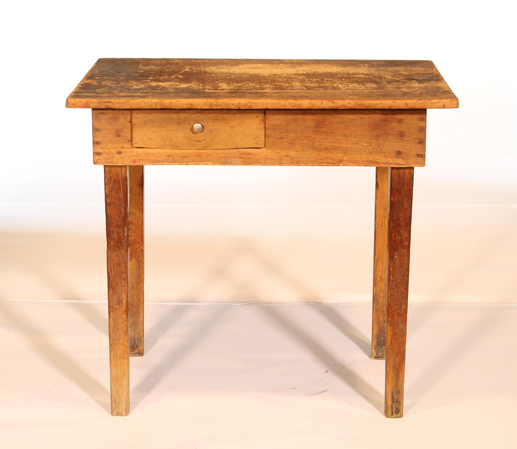 wooden school table