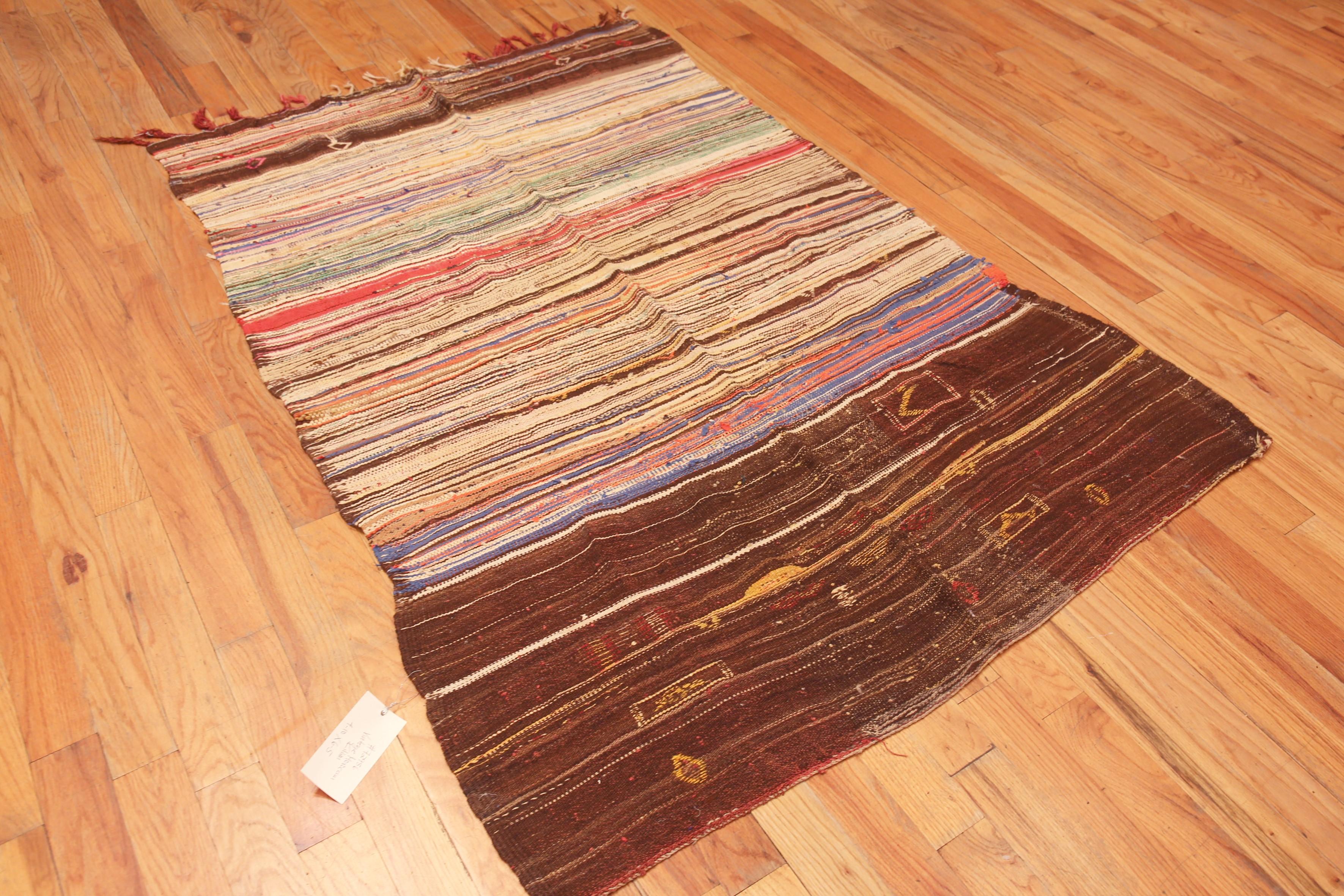 Marocain Design primitif marocain Kilim 4'10