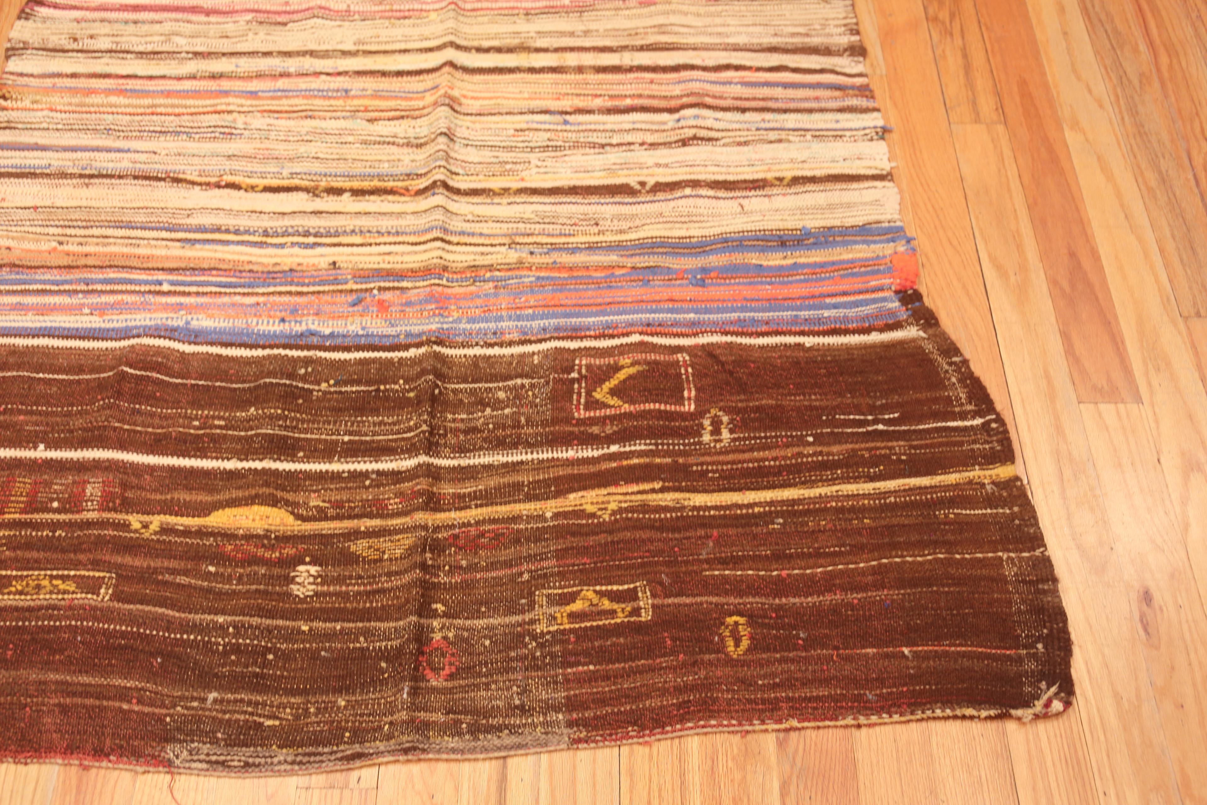 Laine Design primitif marocain Kilim 4'10