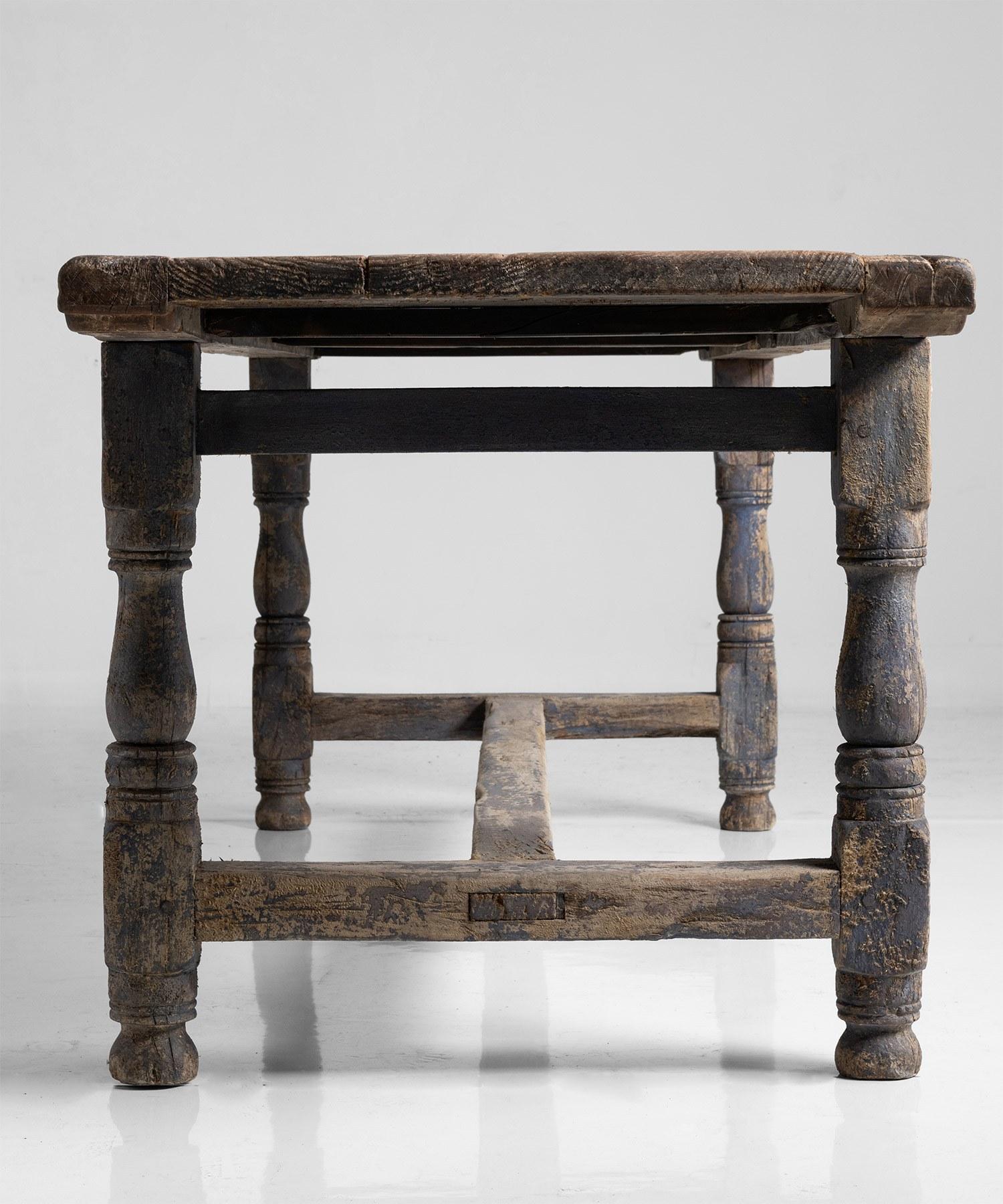 Oak Primitive Dining Table